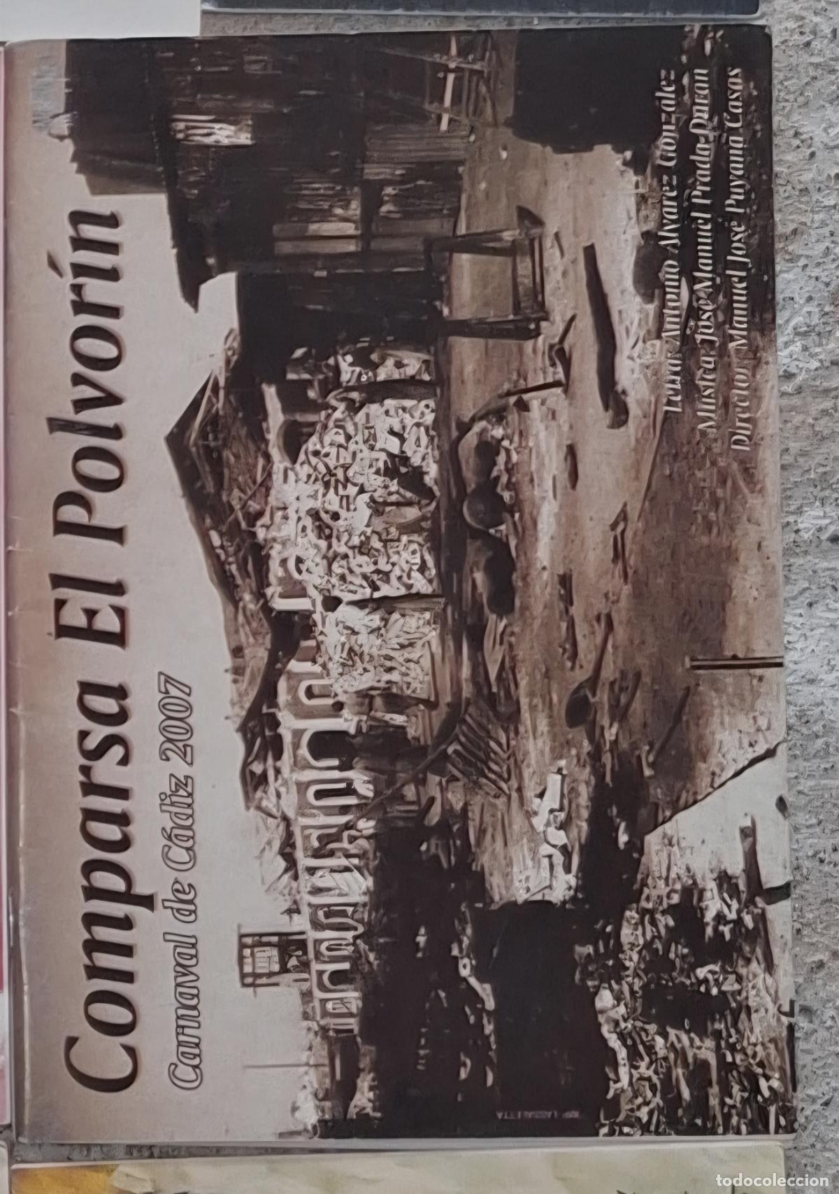 Cat&aacute;logos de m&uacute;sica: LIBRETO CARNAVAL CADIZ - COMPARSA EL POLVORIN - Foto 1