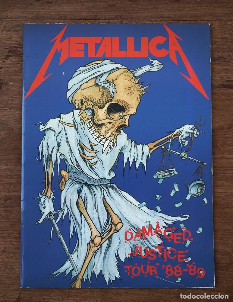 Cat&aacute;logos de m&uacute;sica: Metallica - Programa oficial gira Damaged Justice Tour '88-'89
