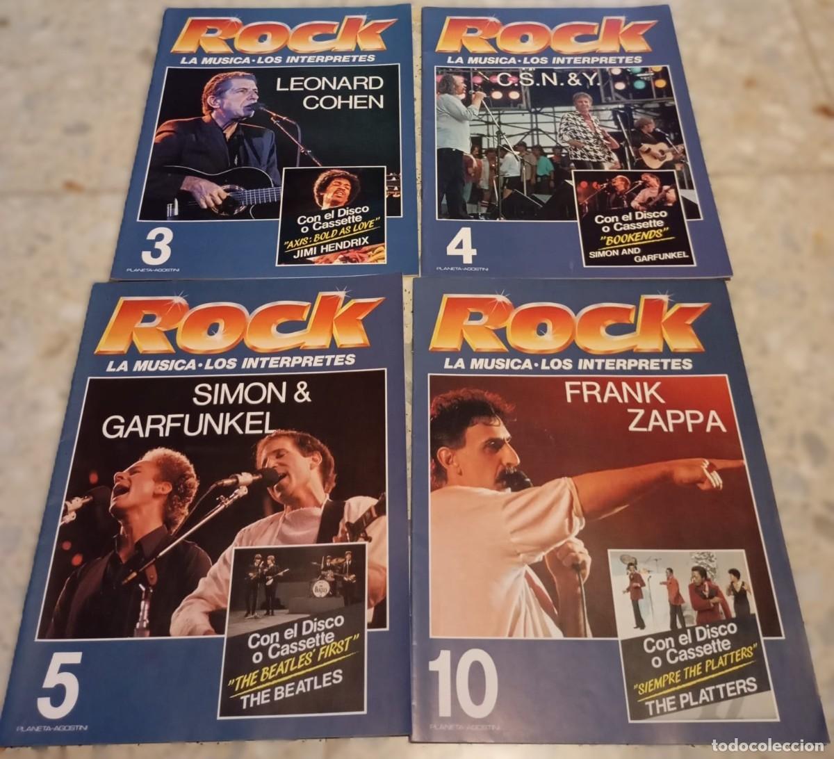 Cat&aacute;logos de m&uacute;sica: ROCK . LA M&Uacute;SICA - LOS INTERPRETES . 4 FASC&Iacute;CULOS - PLANETA - AGOSTINI