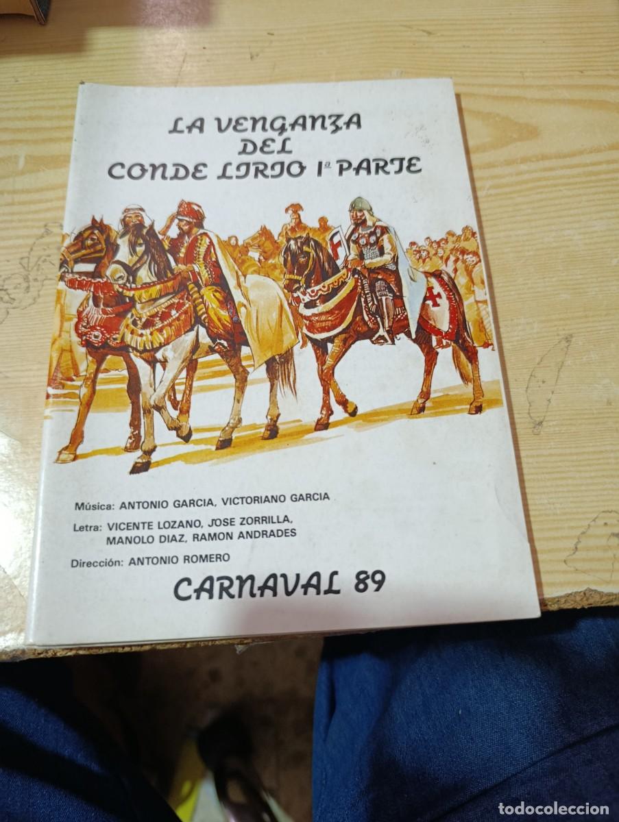 Cat&aacute;logos de m&uacute;sica: LIBRETO LA VENGANZA DEL CONDE LILRIO Q&ordf; PARTE CARNAVAL 89 C16L