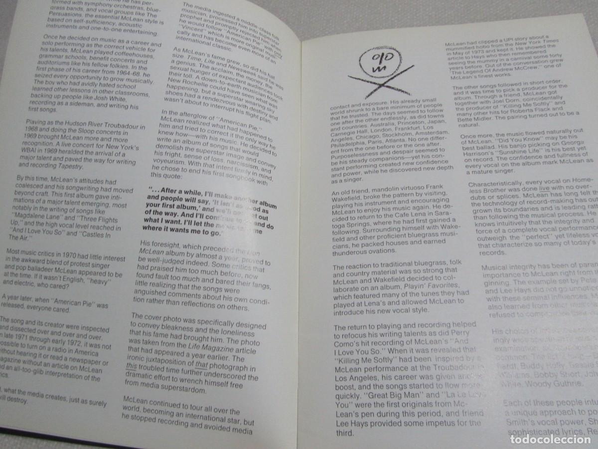 Cat&aacute;logos de m&uacute;sica: DON McLEAN, PRESS GUIDE - Foto 4