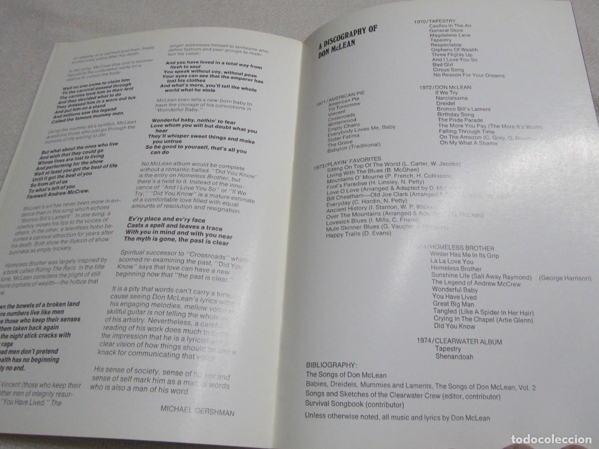 Cat&aacute;logos de m&uacute;sica: DON McLEAN, PRESS GUIDE - Foto 8