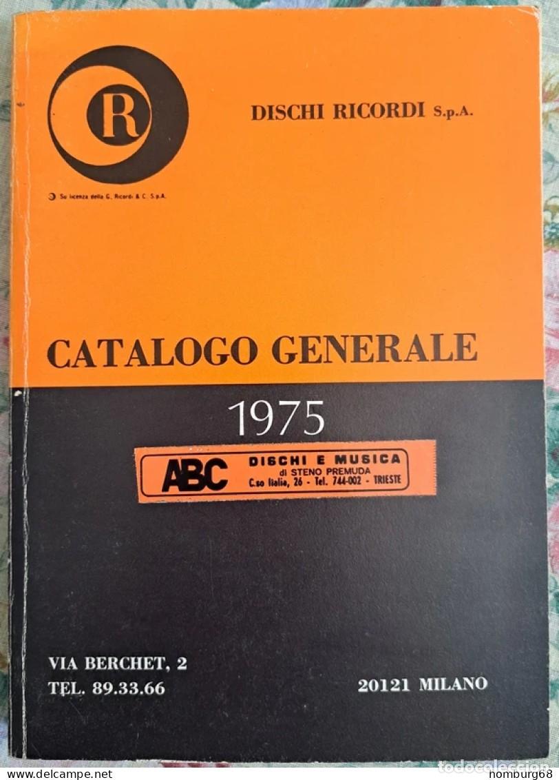 Cat&aacute;logos de m&uacute;sica: Dischi Ricordi : Catalogo Originale del 1975 ! Pi&ugrave; di 260 pagine !