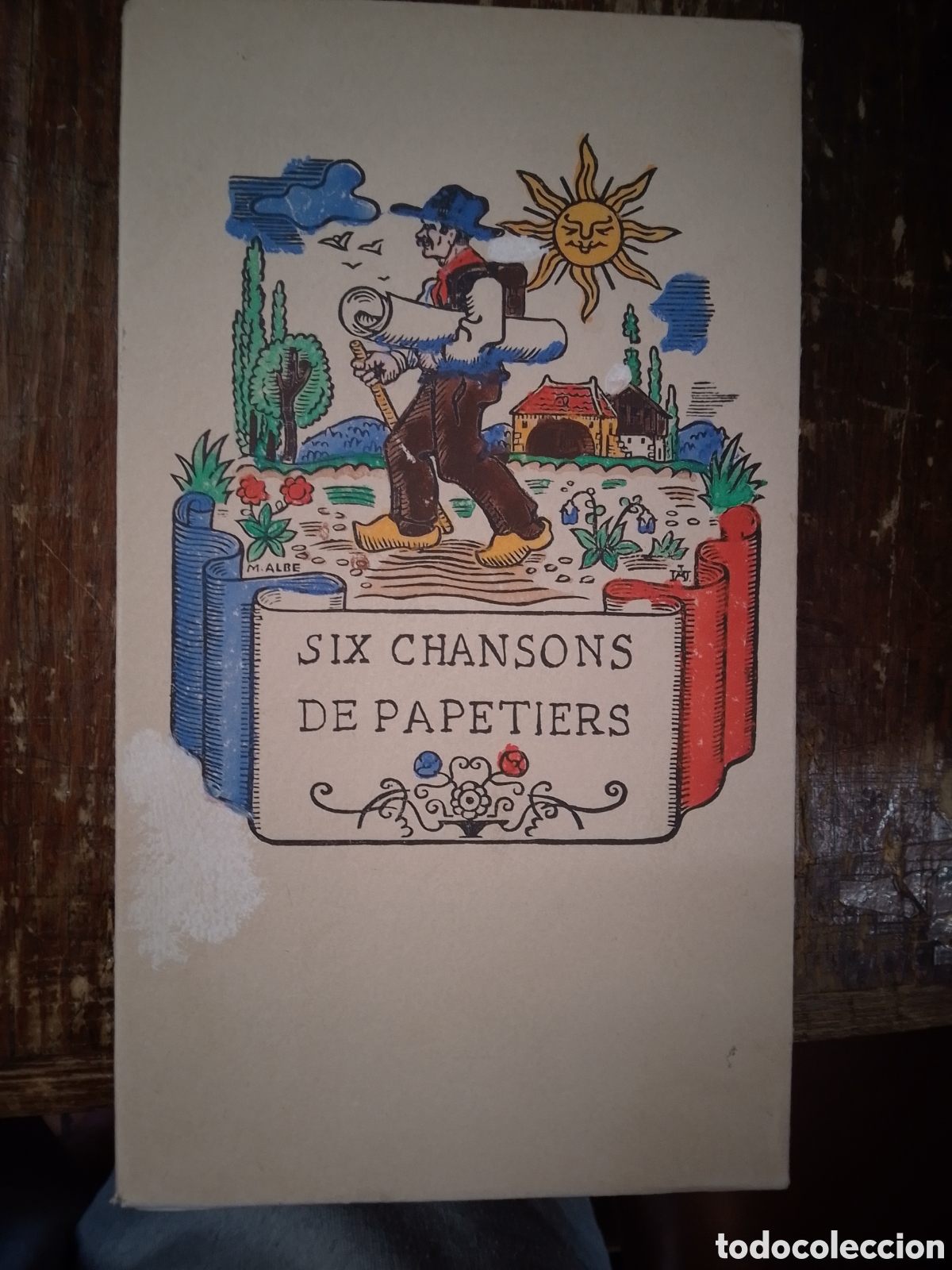 Cat&aacute;logos de m&uacute;sica: SIX CHANSONS DE PAPETIERS. FRANCES. RENE JEANNE. PARIS. 1977