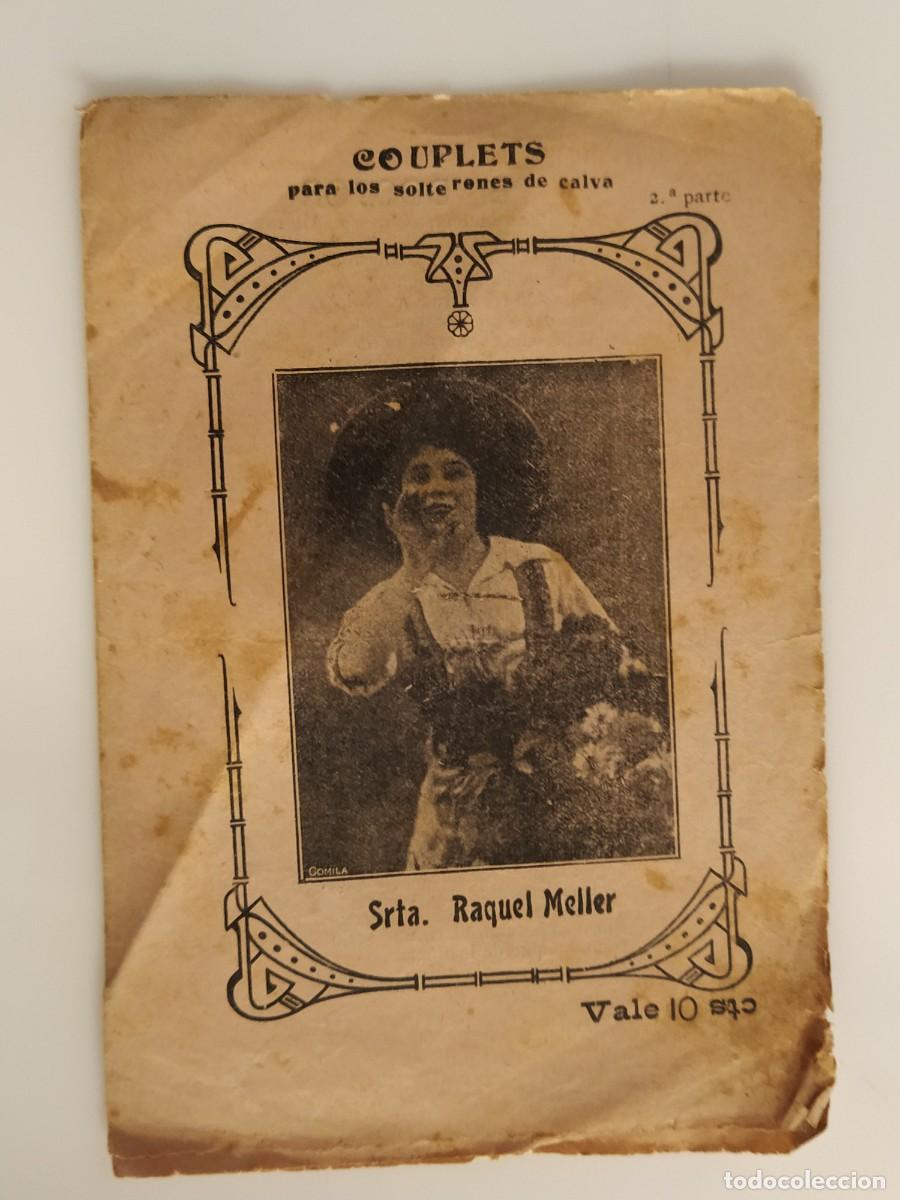 Cat&aacute;logos de m&uacute;sica: SE&Ntilde;ORITA RAQUEL MELLER - COUPLETS - CANCIONERO ANTIGUO -VER FOTOS