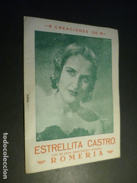 Cat&aacute;logos de m&uacute;sica: ESTRELLITA CASTRO CANCIONERO ROMERIA
