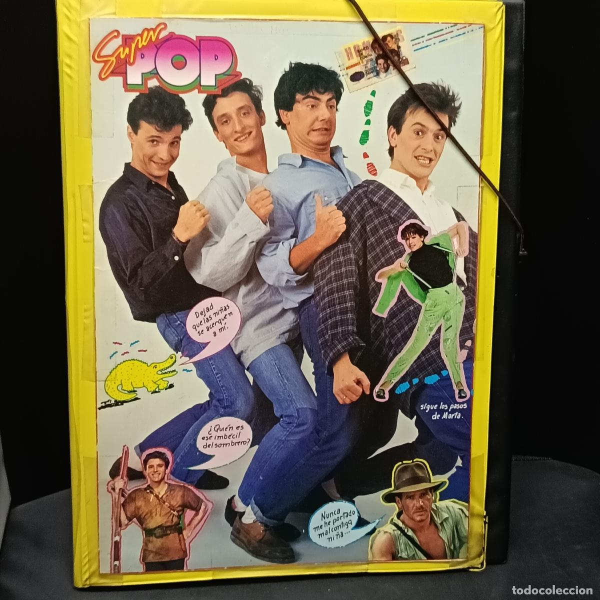 Cat&aacute;logos de m&uacute;sica: Carpeta de la SUPER POP de HOMBRES G.