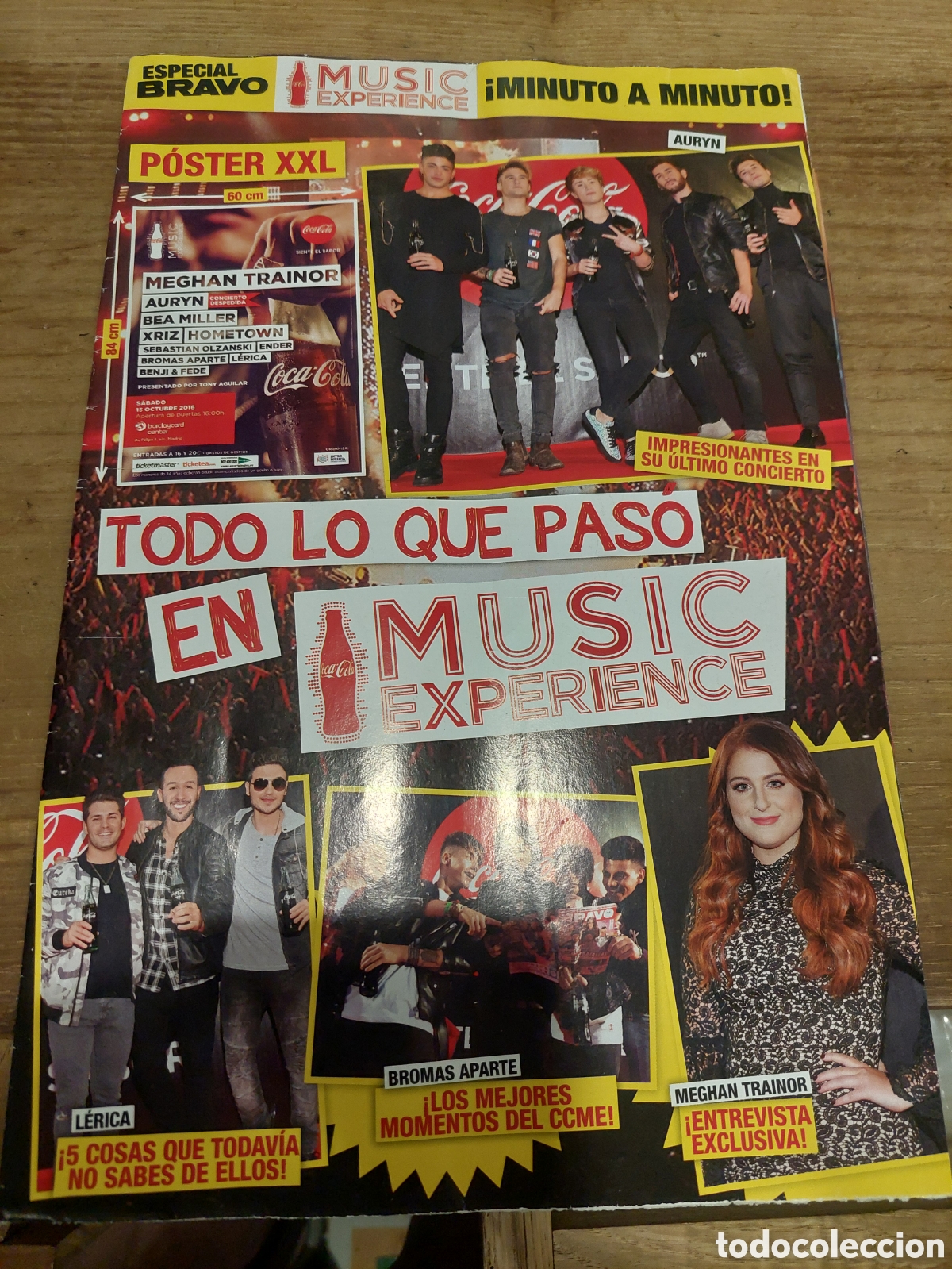 Cat&aacute;logos de m&uacute;sica: Revista musical especial bravo posters Coca-Cola