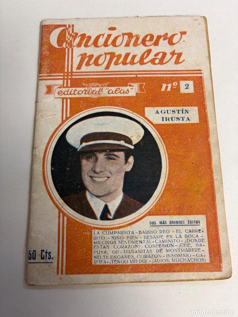 Cat&aacute;logos de m&uacute;sica: CANCIONERO POPULAR N&ordm; 2 - AGUSTIN IRUSTA - EDITORIAL ALAS