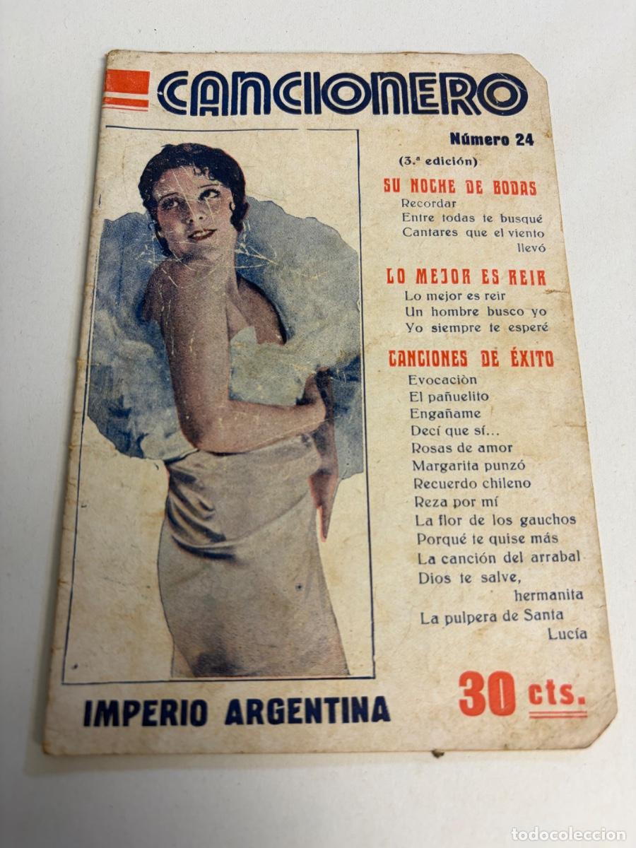 Cat&aacute;logos de m&uacute;sica: CANCIONERO IMPERIO ARGENTINA - EDITORIAL ALAS