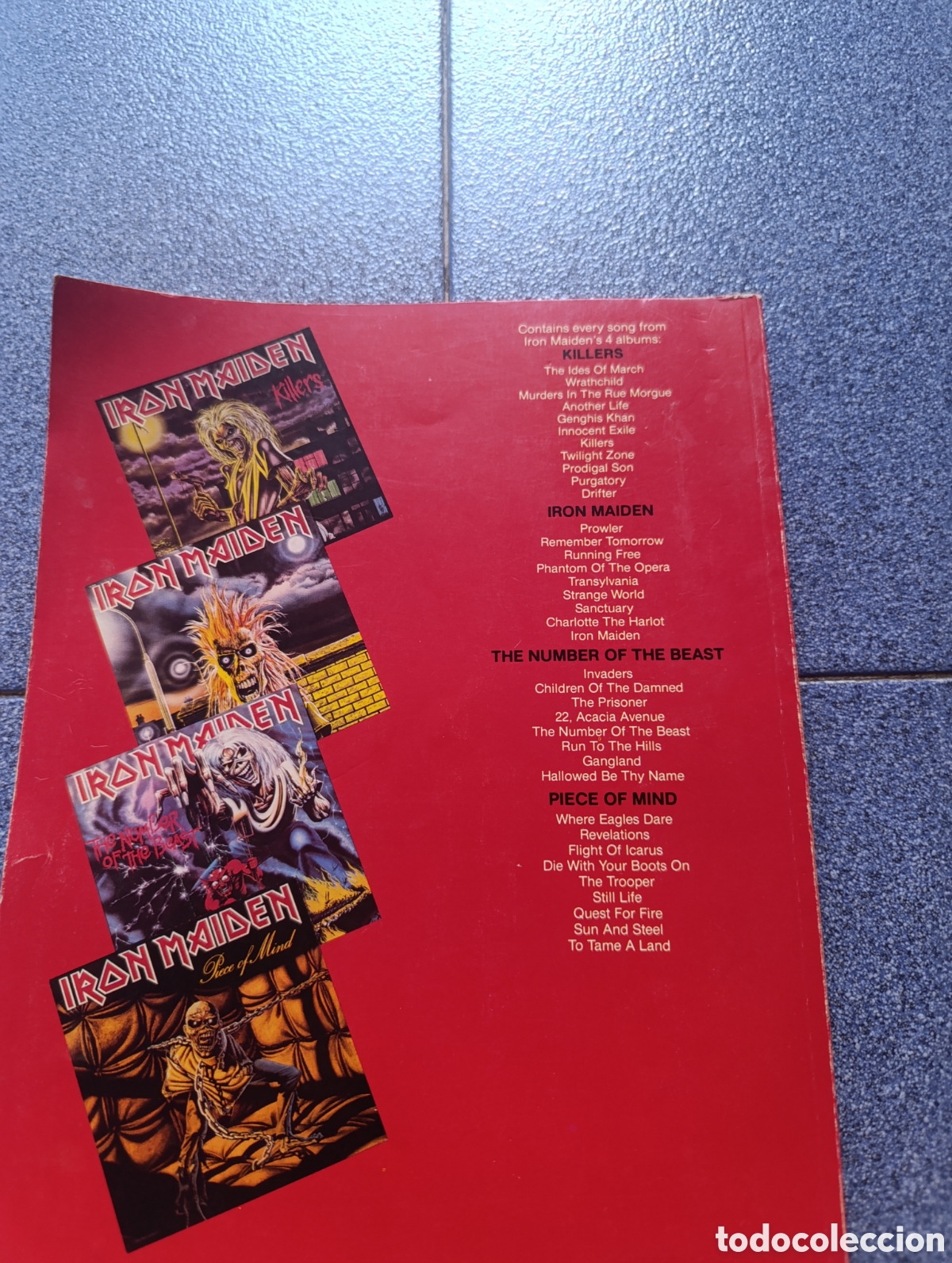 Cat&aacute;logos de m&uacute;sica: Iron maiden - recorded versions with notes and tabs - Foto 2