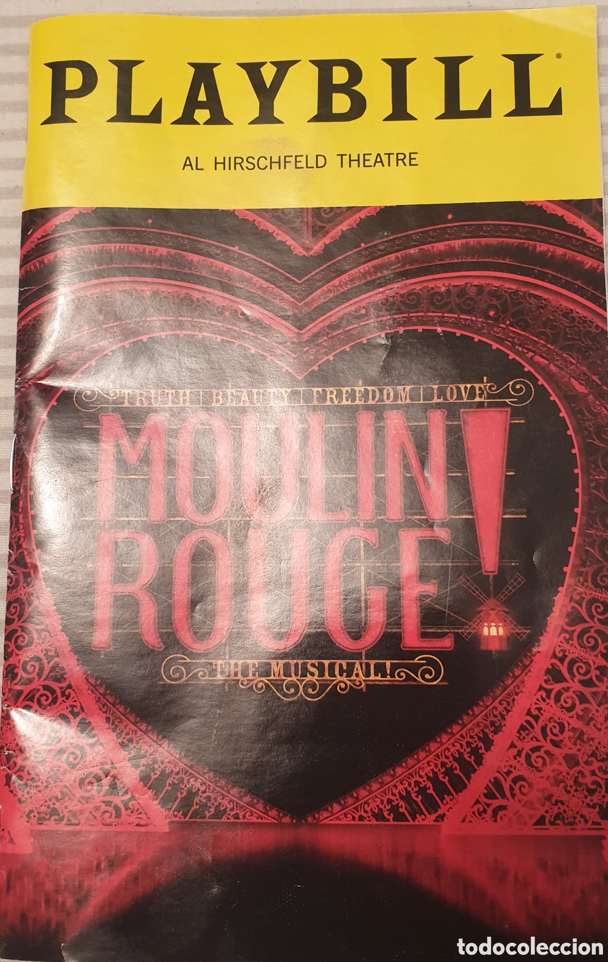 Cat&aacute;logos de m&uacute;sica: Playbill Al hirschfeld Theatre