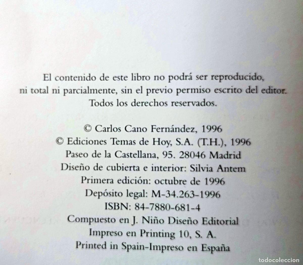 Cat&aacute;logos de m&uacute;sica: LIBRO CARLOS CANO - EL COLOR DE LA VIDA - Foto 2