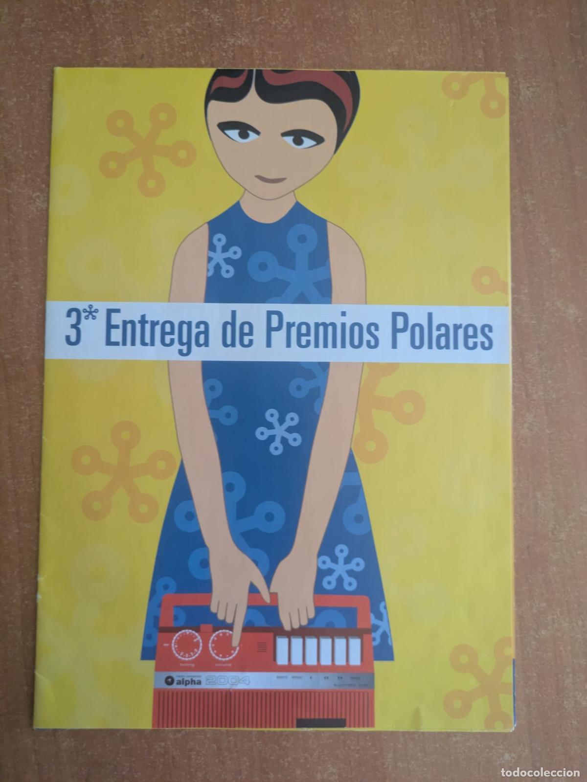 Cat&aacute;logos de m&uacute;sica: Folleto Tercera Entrega Premios Polares. A&ntilde;o 1998. Saint Etienne. Planetas. Parade. Technique. Etc.