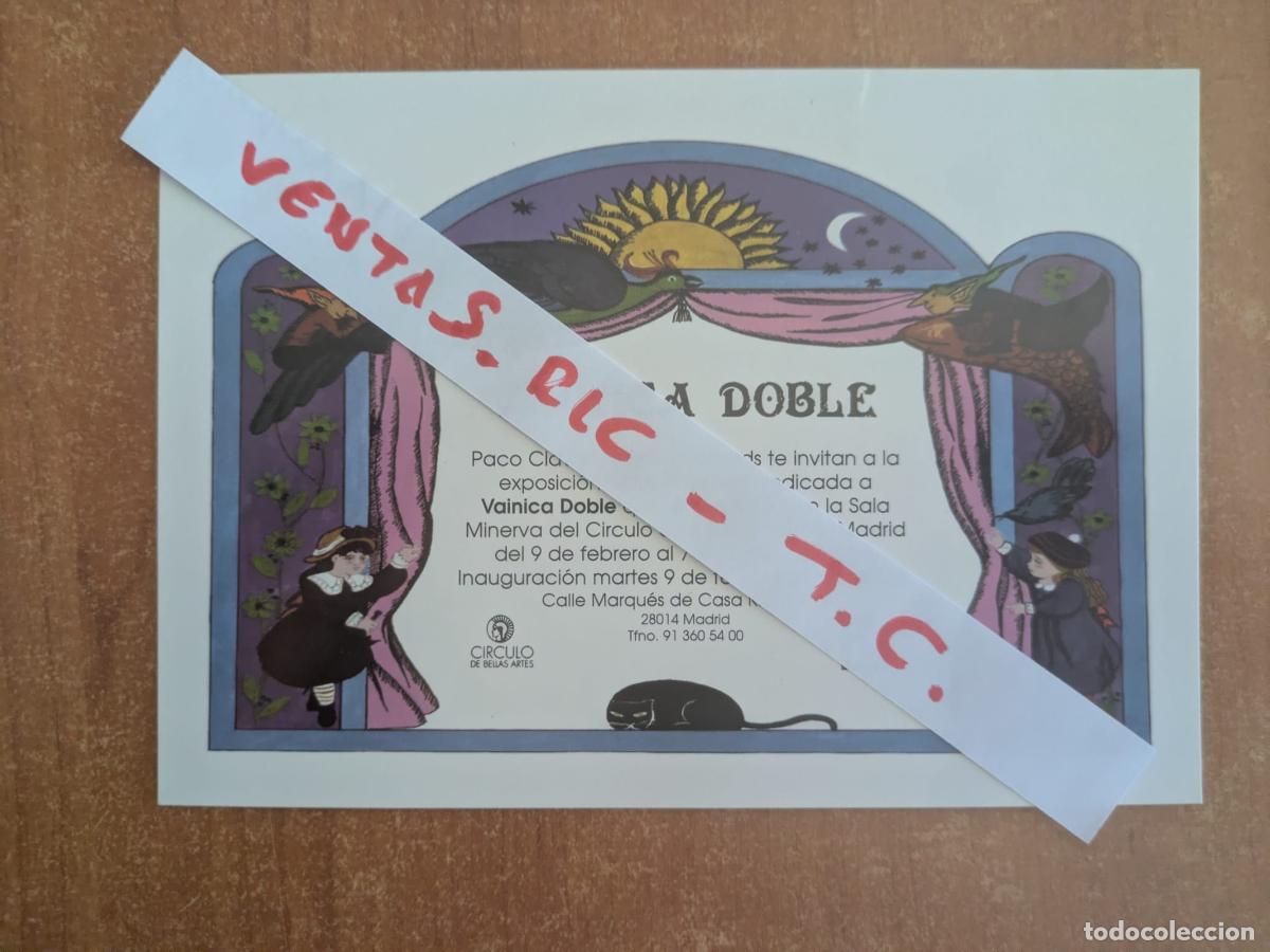 Cat&aacute;logos de m&uacute;sica: Postal Vainica Doble. Paco Clavel y Elefant Records invitan a Miss Labores. A&ntilde;o 1999.