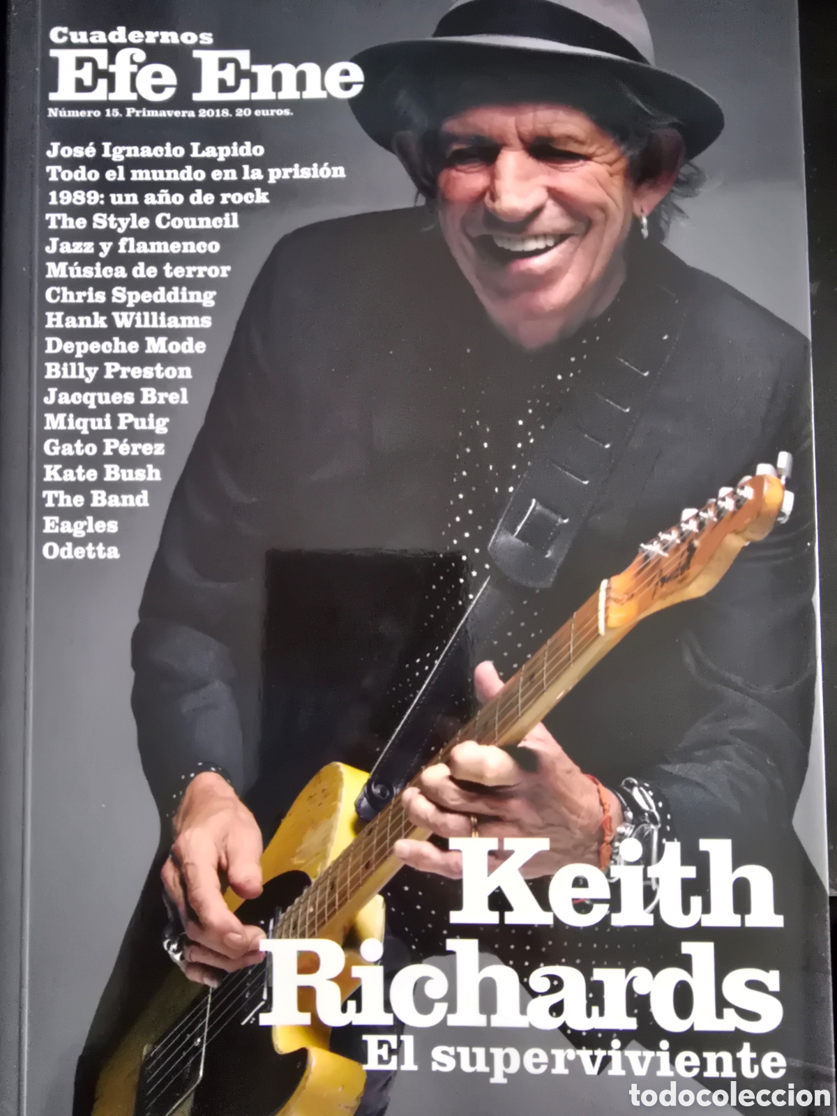 Cat&aacute;logos de m&uacute;sica: CUADRRNOS EFE EME. KEITH RICHARDS. EL SUPERVIVIENTE