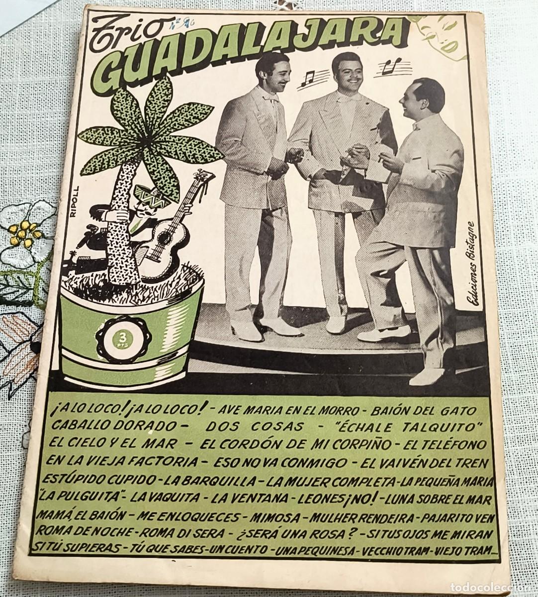Cat&aacute;logos de m&uacute;sica: CANCIONERO | TR&Iacute;O GUADALAJARA - EDICIONES BISTAGNE