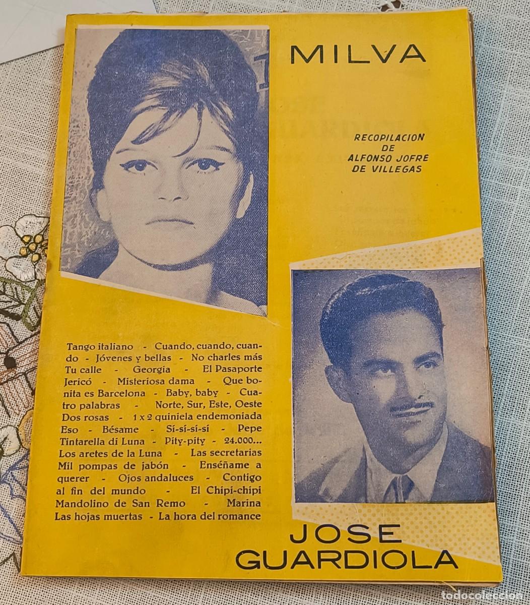 Cat&aacute;logos de m&uacute;sica: CANCIONERO | MILVA - JOS&Eacute; GUARDIOLA / EDICIONES MARAZUL