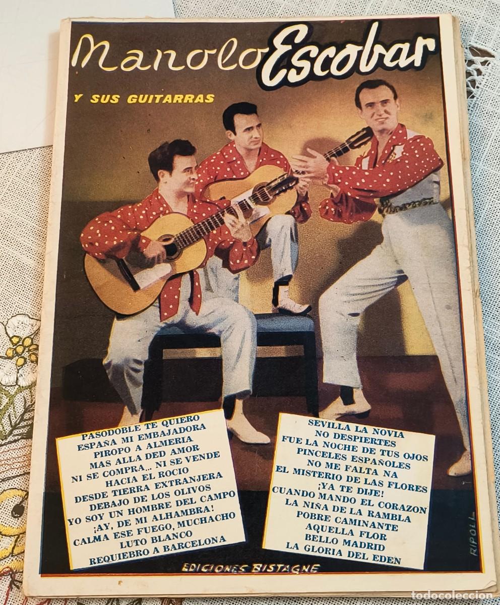 Cat&aacute;logos de m&uacute;sica: CANCIONERO | MANOLO ESCOBAR Y SUS GUITARRAS - EDICIONES BISTAGNE