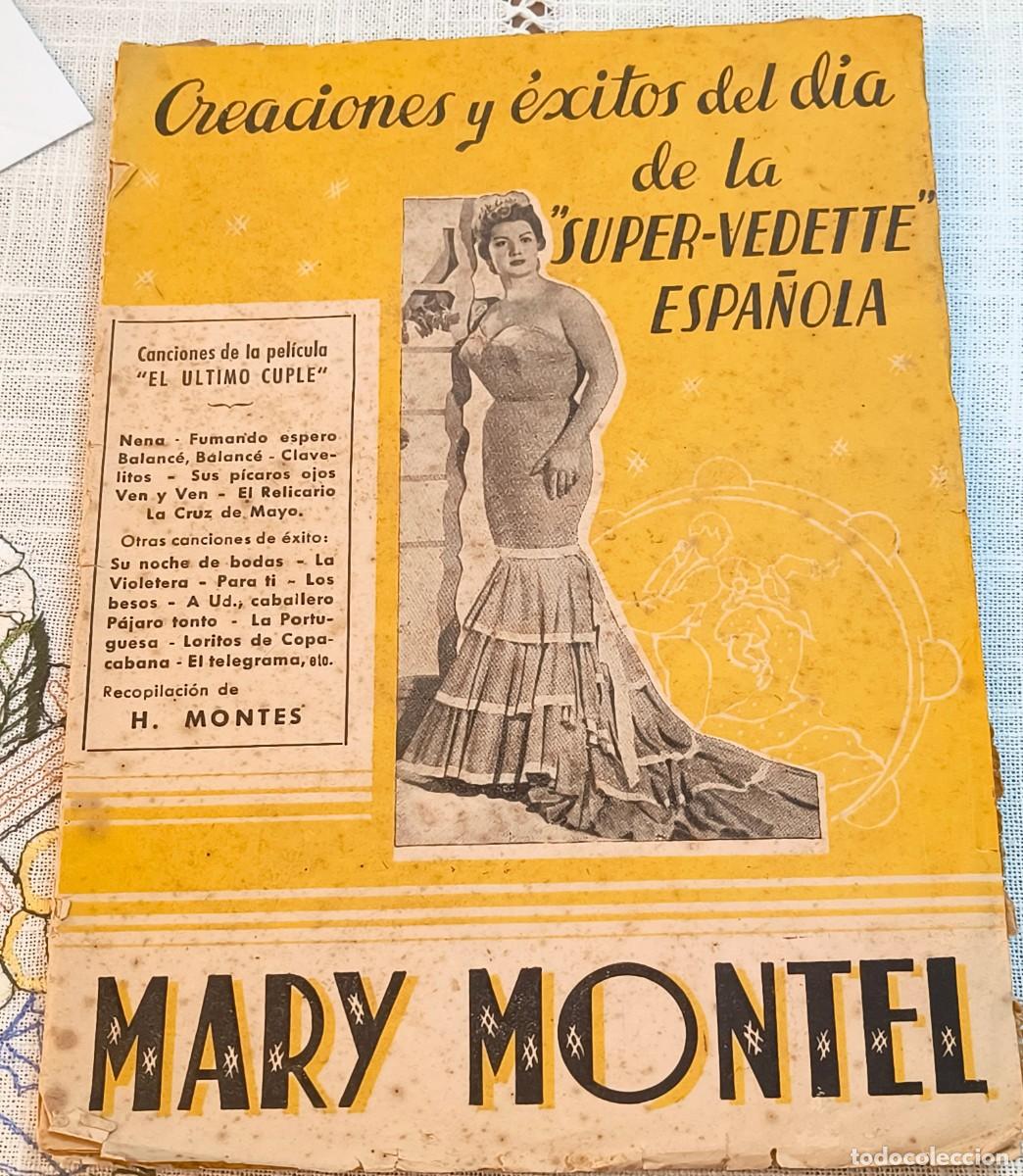 Cat&aacute;logos de m&uacute;sica: CANCIONERO | MARY MONTEL - EDICIONES MARAZUL