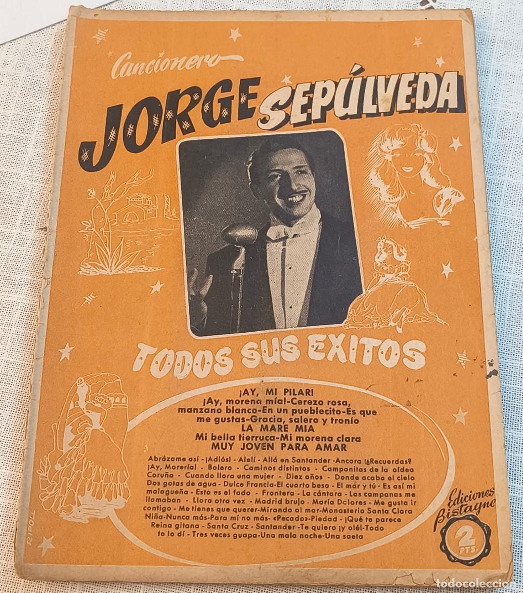 Cat&aacute;logos de m&uacute;sica: CANCIONERO | JORGE SEP&Uacute;LVEDA - TODOS SUS &Eacute;XITOS / EDICIONES BISTAGNE