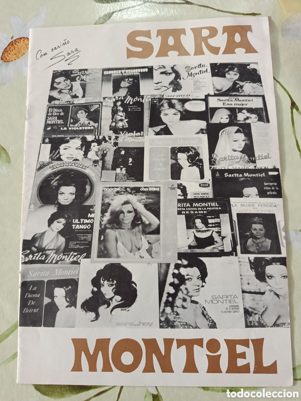 Cataloghi di Musica: Sara Montiel programa promocional de la Artista 8 p&aacute;ginas