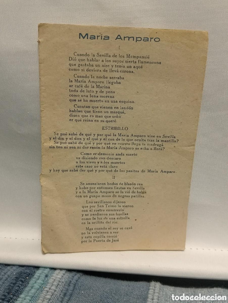 Cat&aacute;logos de m&uacute;sica: MARIA AMPARO & &iexcl;ADIOS ANDRES! & COPLAS DE LA ALEGRIA & FRANCISCO ALEGRE & LA VIDA ES ASI...