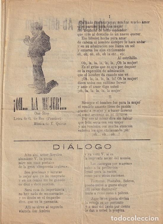 Musikkataloge: La Sumisi&oacute;n de Ab-del-Krim - Paraguay - El Charleston - Los hombres d.. / Antiguo d&iacute;ptico MUY ESCASO