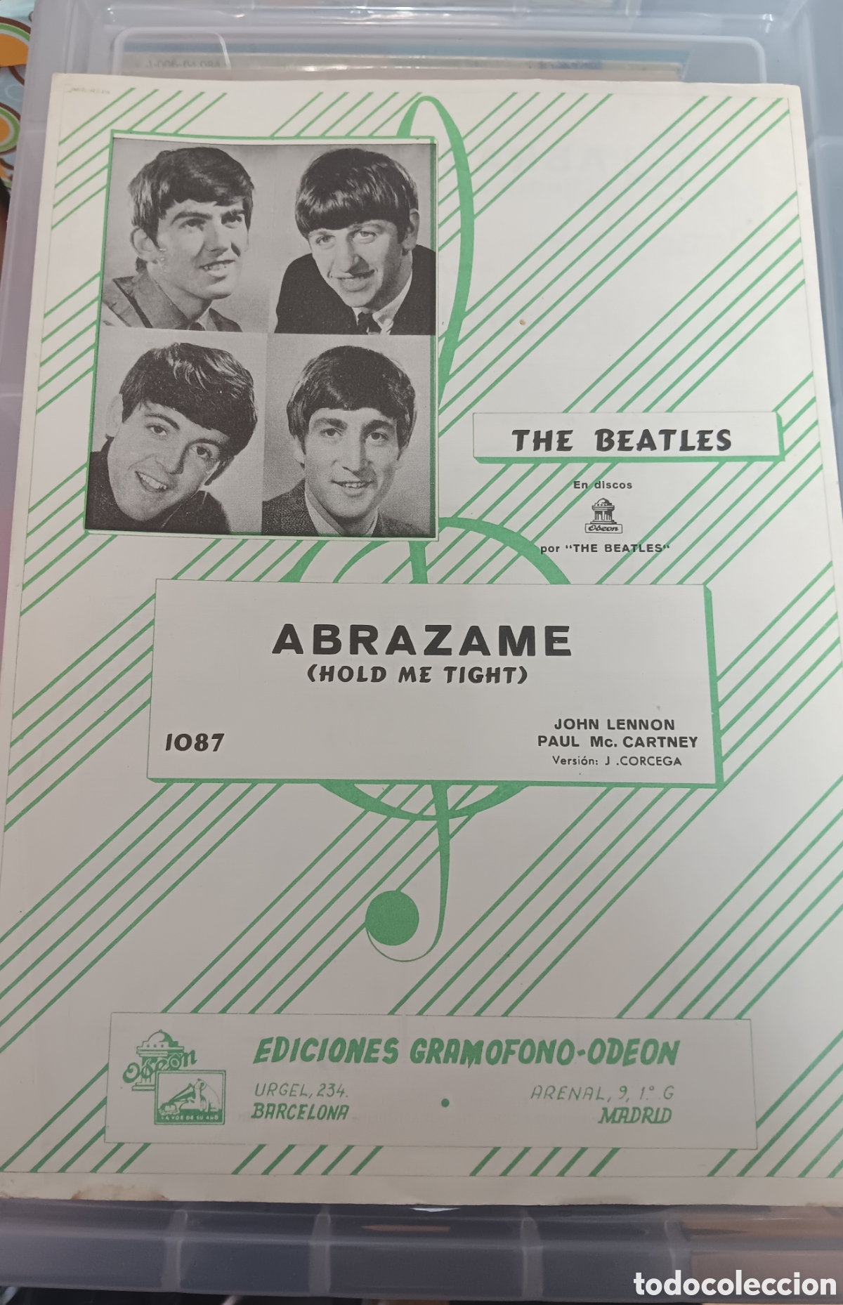 Cat&aacute;logos de m&uacute;sica: BEATLES PARTITURA ORIGINAL EMI ODEON ESPA&Ntilde;A 1964 EXCELENTE