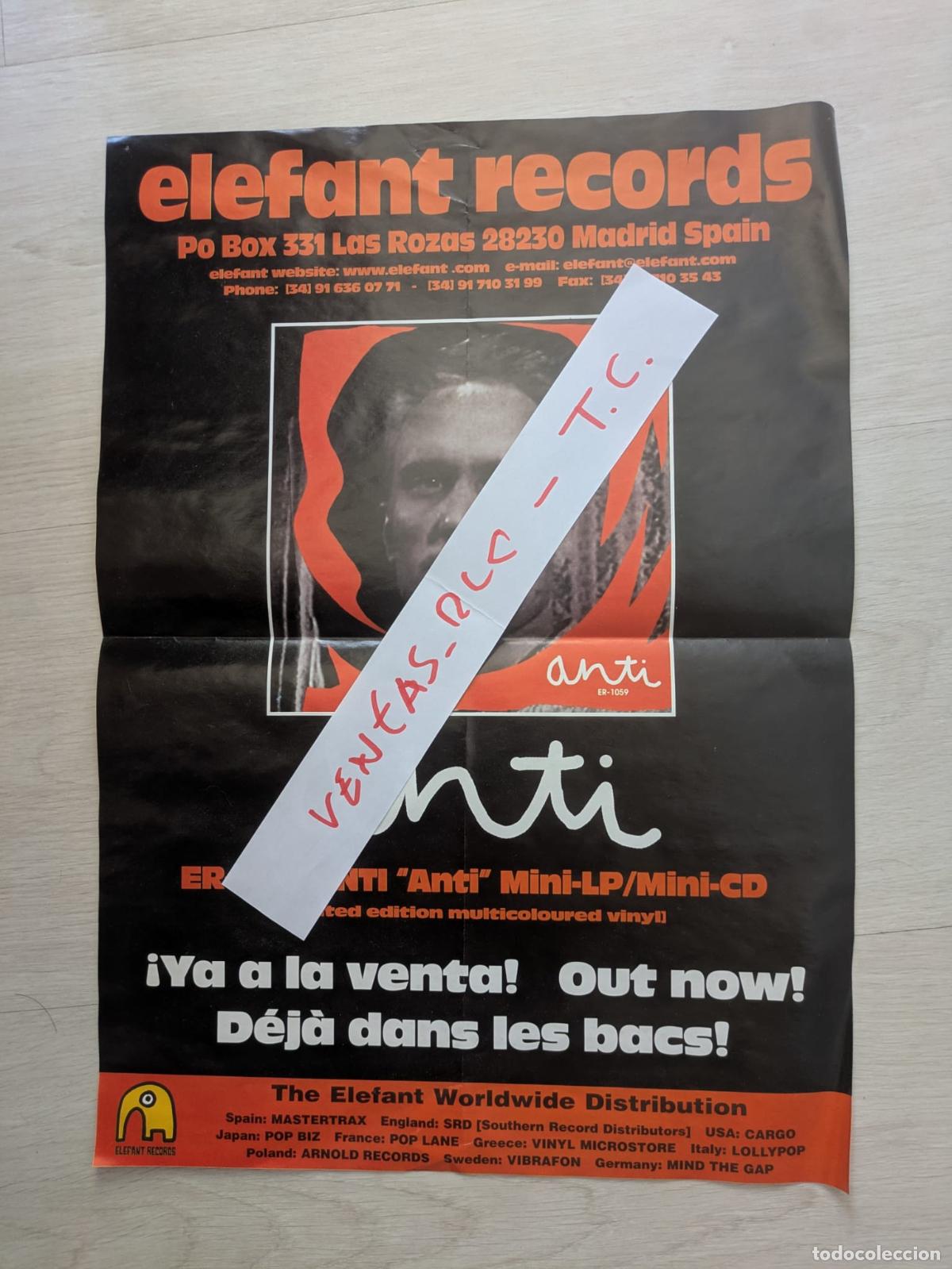 Musikkataloge: Poster Anti. Penelope Trip. Telefilme. Elefant Records. A&ntilde;o 1998.