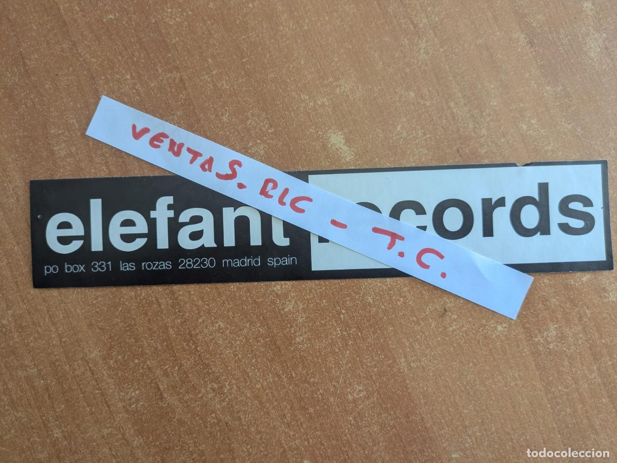 Catalogues de Musique: Pegatina Elefant Records. A&ntilde;os 80.