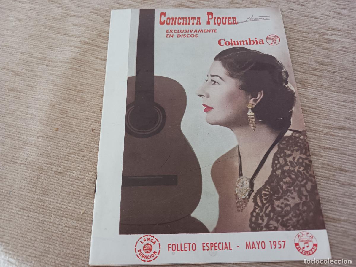 Cat&aacute;logos de m&uacute;sica: cancionero conchita piquer, exclusivas discos columbia
