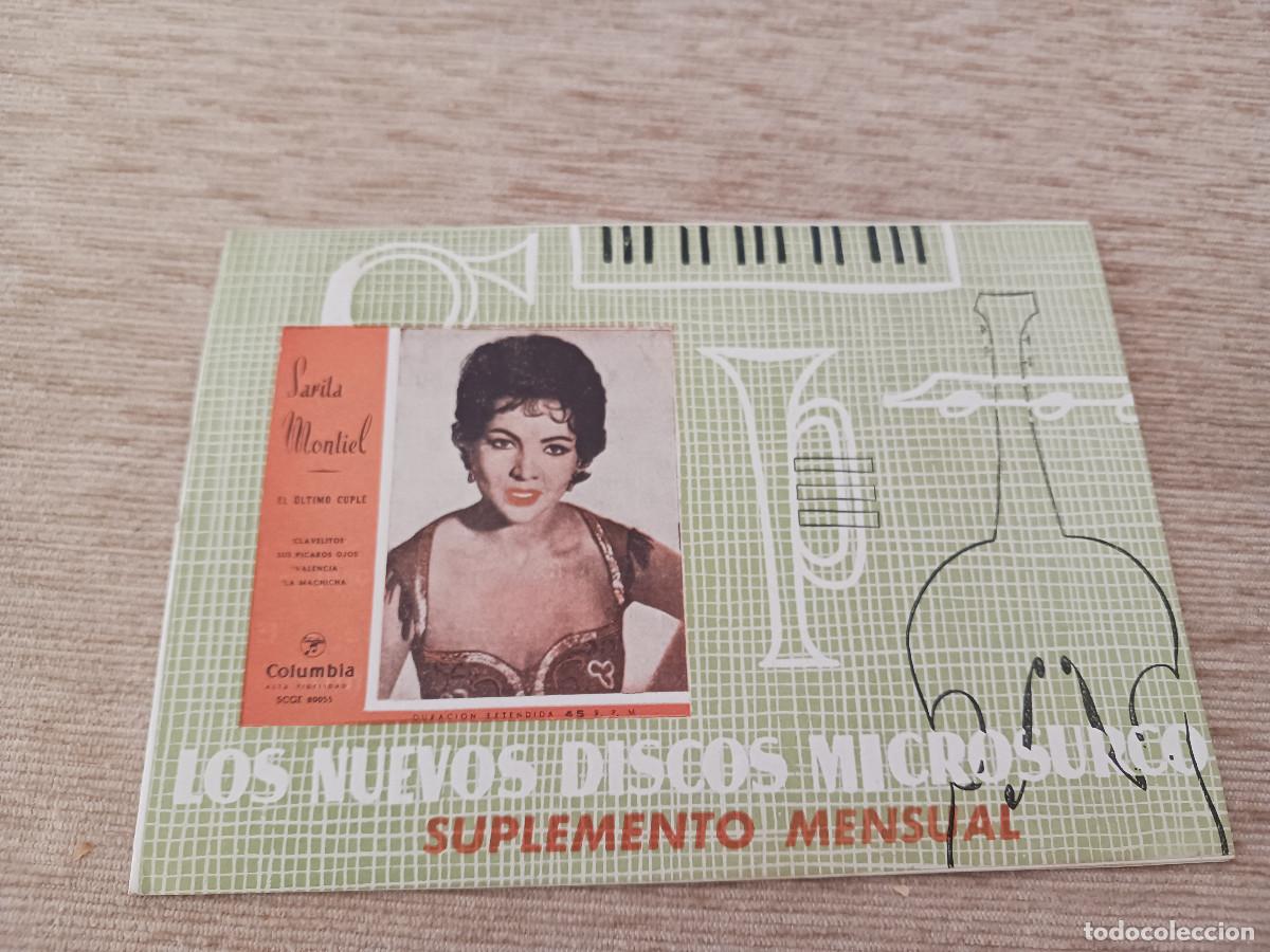 Cat&aacute;logos de m&uacute;sica: catalogo de discos microsurcos belter, imagen de sara montiel