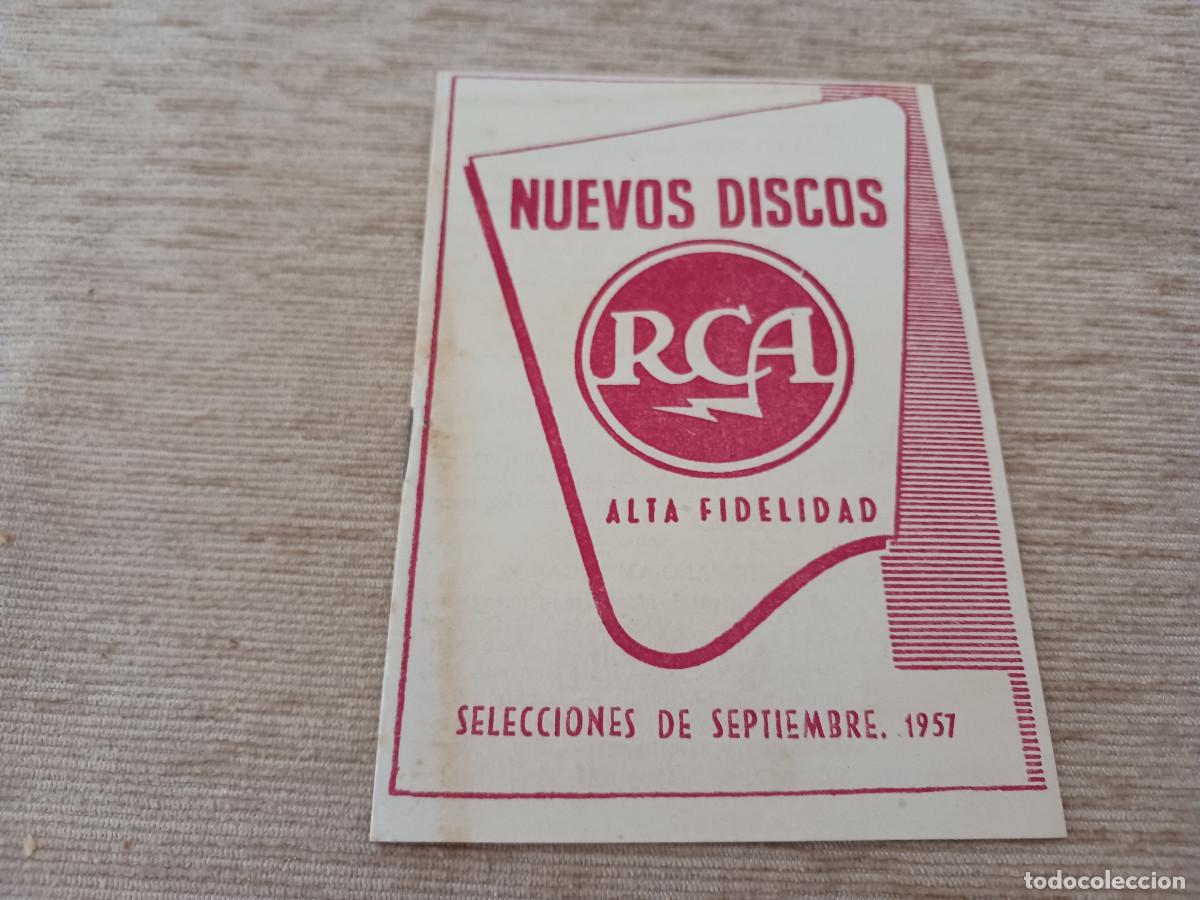 Cat&aacute;logos de m&uacute;sica: discos RCA, selecciones de septiembre 1957