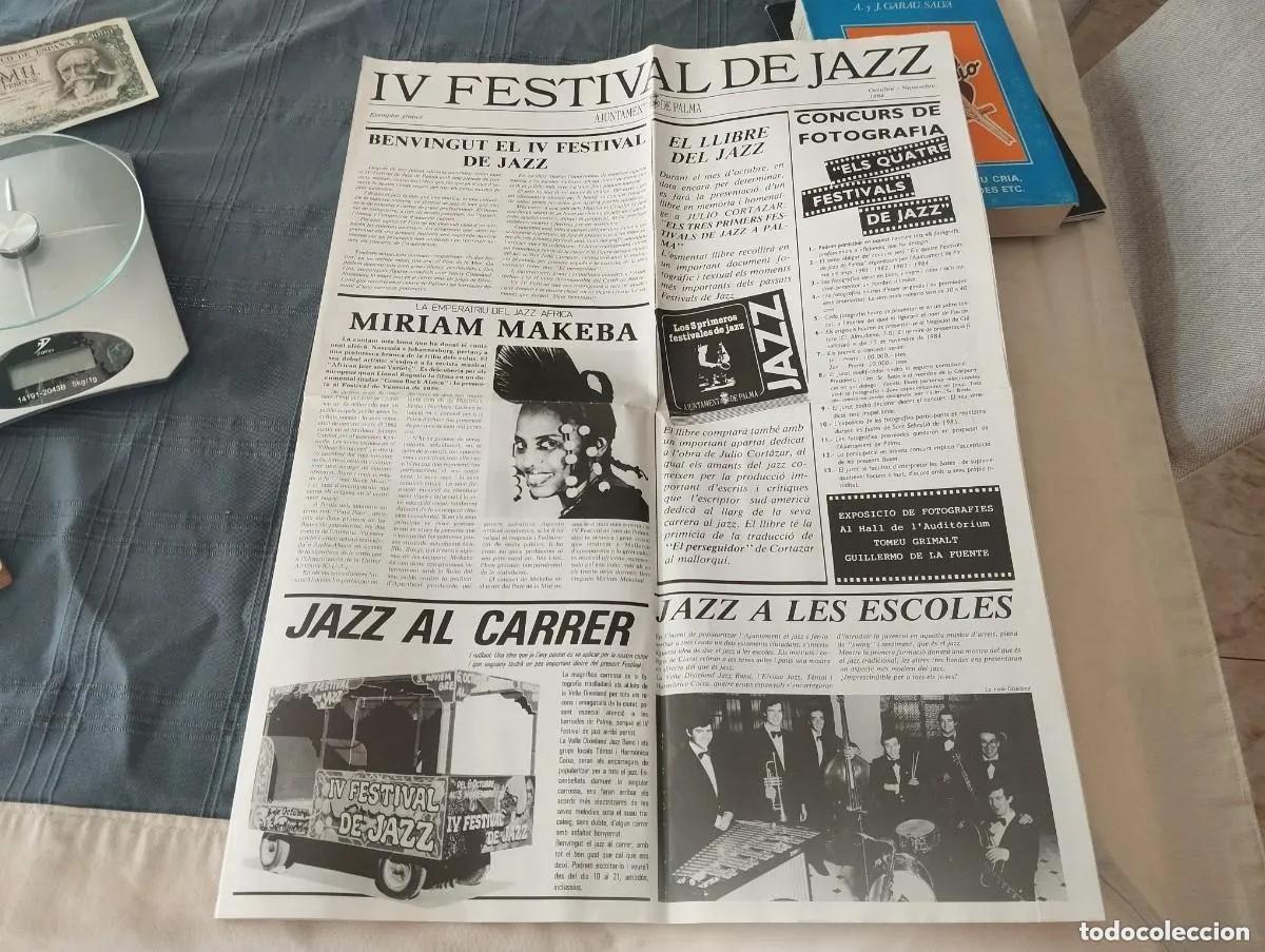 Cat&aacute;logos de m&uacute;sica: IV FESTIVAL DE JAZZ DE PALMA 1984 - PUBLICACIO DE GRAN FORMAT