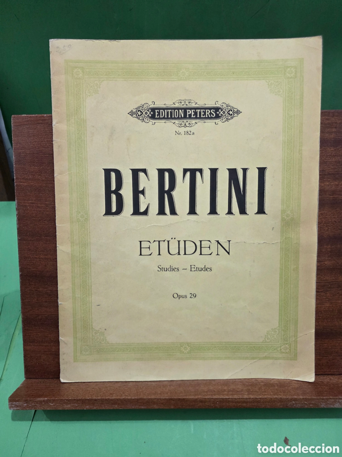 Cat&aacute;logos de m&uacute;sica: &rdquo;&rdquo;HENRI BERTINI&rdquo;&rdquo;...ET&Uacute;DEN...STUDIES-ETUDES...OPUS 29...EDITION PETERS...N&deg;182-A... LEIPZIG...