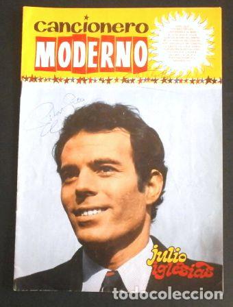 Cat&aacute;logos de m&uacute;sica: CANCIONERO MODERNO - JULIO IGLESIAS - Ediciones ESTE Principio A&ntilde;os 70 - Revista Musical