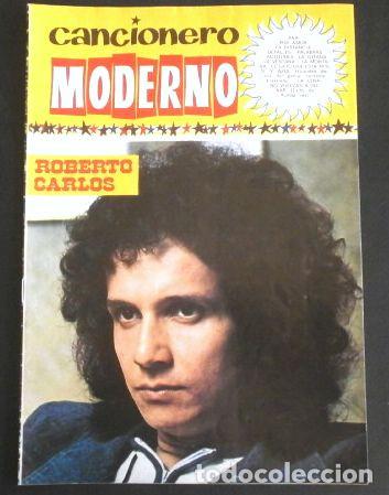 Cat&aacute;logos de m&uacute;sica: CANCIONERO MODERNO - ROBERTO CARLOS - Ediciones ESTE Principio A&ntilde;os 70 - Revista Musical