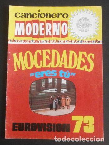 Cat&aacute;logos de m&uacute;sica: CANCIONERO MODERNO - MOCEDADES Eurovisi&oacute;n 73 - Ediciones ESTE Principio A&ntilde;os 70 - Revista Musical