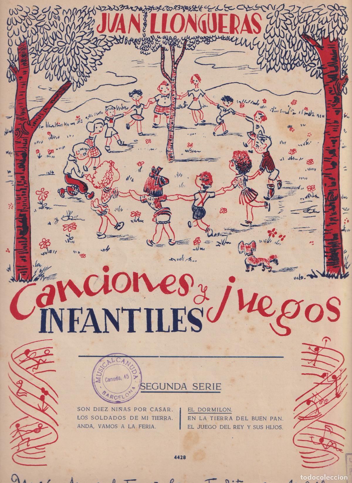 Cat&aacute;logos de m&uacute;sica: JOAN LLONGUERES &ndash; CANCIONES Y JUEGOS INFANTILES - 4429