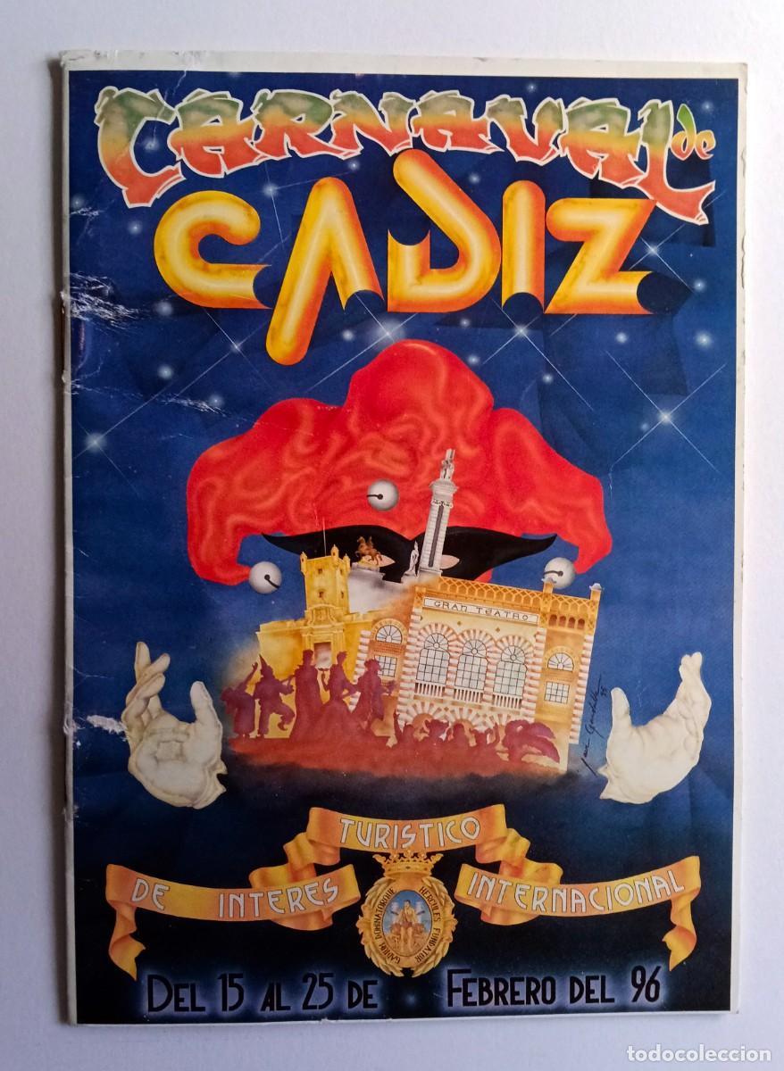 Cat&aacute;logos de m&uacute;sica: CARNAVAL DE C&Aacute;DIZ: PROGRAMA DE MANO A&Ntilde;O 1996