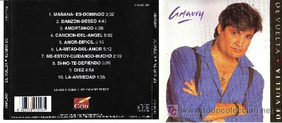 CDs de m&uacute;sica: AMAURY CD ORIGINAL DE VUELTA - Foto 1