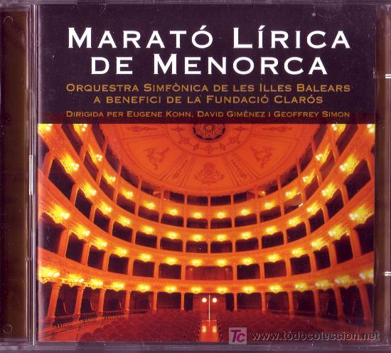 CDs de M&uacute;sica: MARATO LIRICA DE MENORCA CD ORIGINAL DOBLE VER FOTO ADICIONAL VARIOS