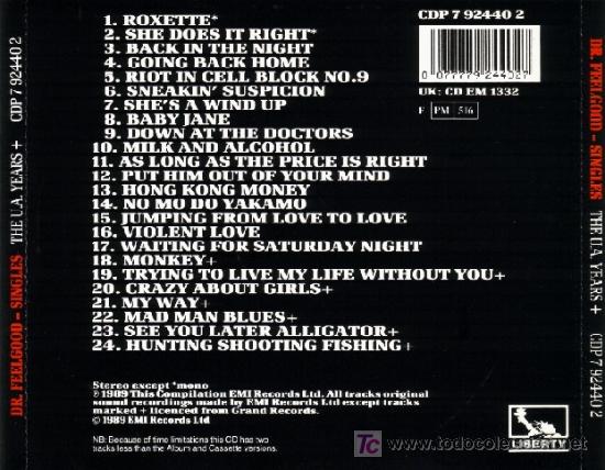 CDs de m&uacute;sica: DR. FEELGOOD &middot;&middot;&middot; Singles - The U. A. Years &middot;&middot;&middot; (CD original) - Foto 2