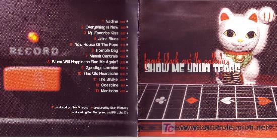CDs de M&uacute;sica: FRANCK BLACK AND THE CATHOLICS CD ORIGINAL SHOW ME YOUR TEARS