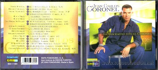 Juan Carlos Coronel Cd Guarachando Con El Coron - Comprar CDs De Música ...