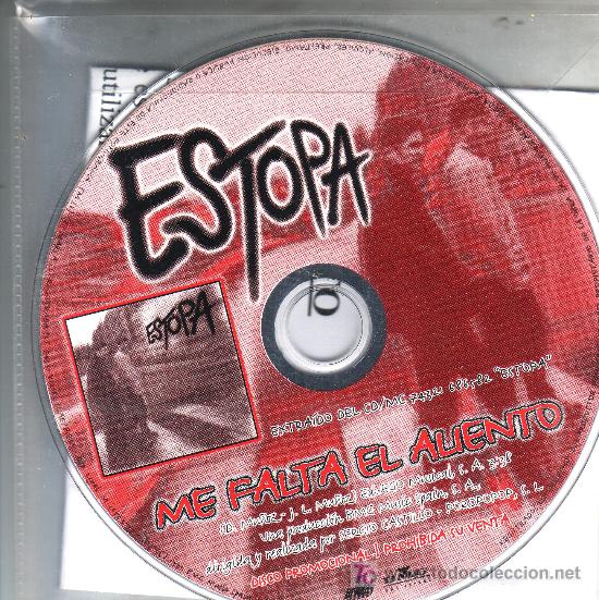 CDs de m&uacute;sica: ESTOPA CD SINGLE PROMO CON HOJA DE PRESENTACION - Foto 1
