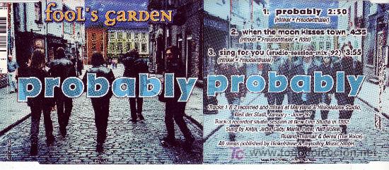 CDs de m&uacute;sica: FOOL&acute;S GARDEN CD SINGLE PROBABLY  1997 - Foto 1