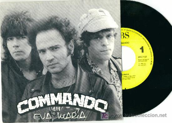 CDs de m&uacute;sica: COMMANDO. Eva Mar&iacute;a (Vinilo -single 1990) - Foto 1