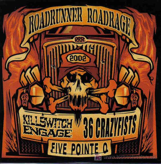 CDs de m&uacute;sica: ROADRUNNER ROADRAGE- KILLSWITCH ENGAGE + 36 CRAZYFISTS + FIVE POINTS 0 CD SINGLE PROMO - Foto 1